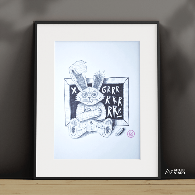 Lapin - Dessin original (pièce unique)