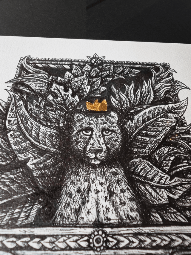 Guépard urbain - Dessin original (pièce unique)