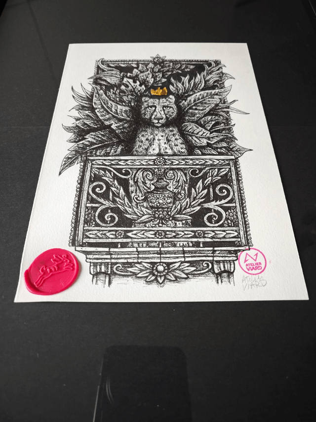 Guépard urbain - Dessin original (pièce unique)